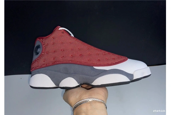 Jordan Grey 13 414571-600 Flint Air 414571-600 Retro Gym Red 0210